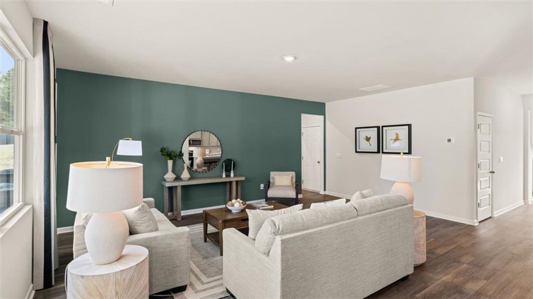 Furnished interior view inside a new home in Jackson Landing, Jefferson (Image 20).