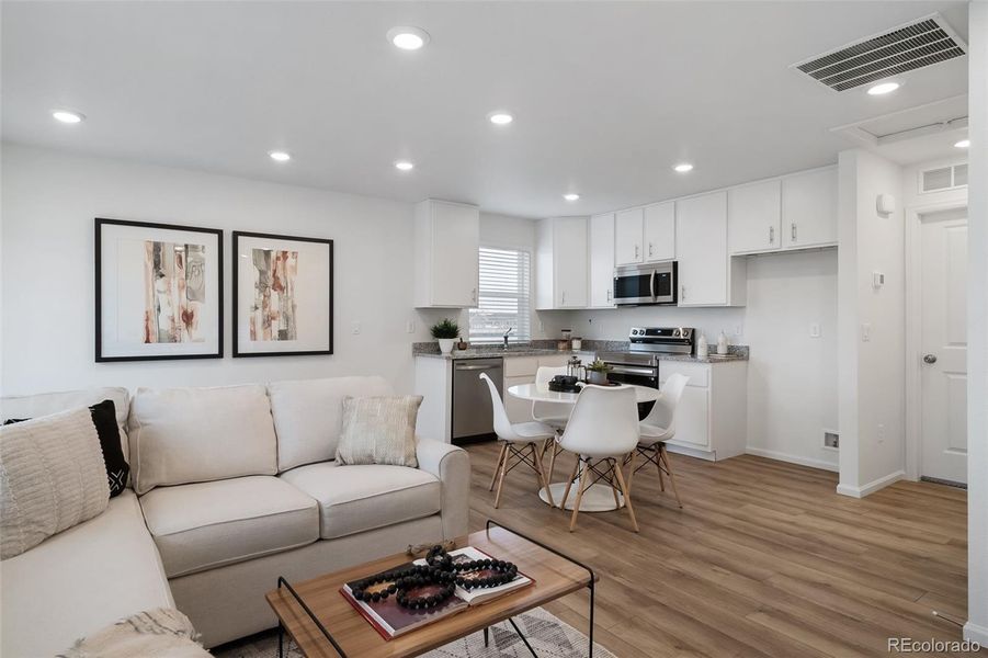 Furnished interior view inside a new home in Thompson River Ranch, Johnstown (Image 8).