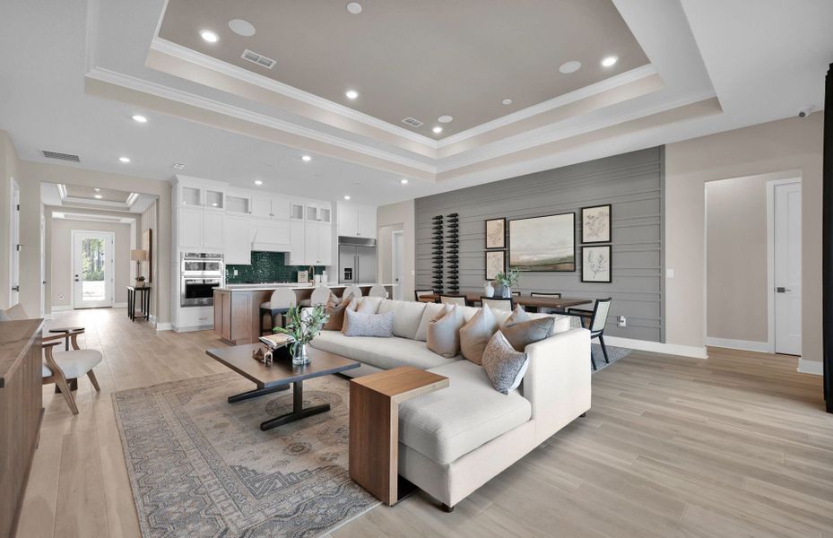 Furnished interior view inside a new home in The Landings at Saint Johns, St. Johns (Image 15).
