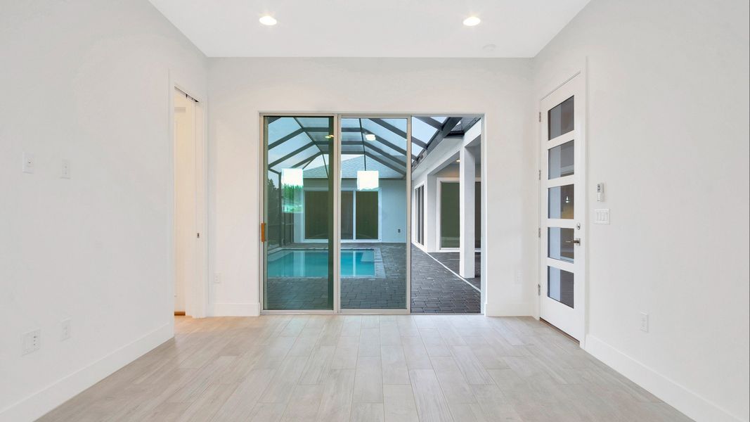 Representative furnished interior of a home built from the Courtyard by DRB Homes in River Preserve Estates, Parrish (Image 15).