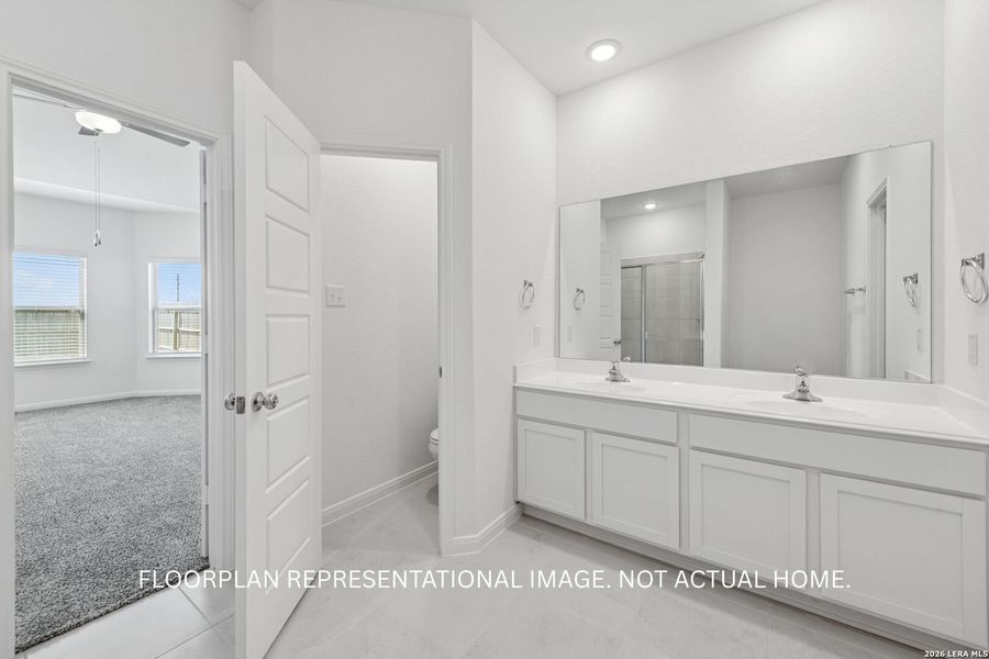 Furnished interior view inside a new home in Mesquite Ridge, San Antonio (Image 9).