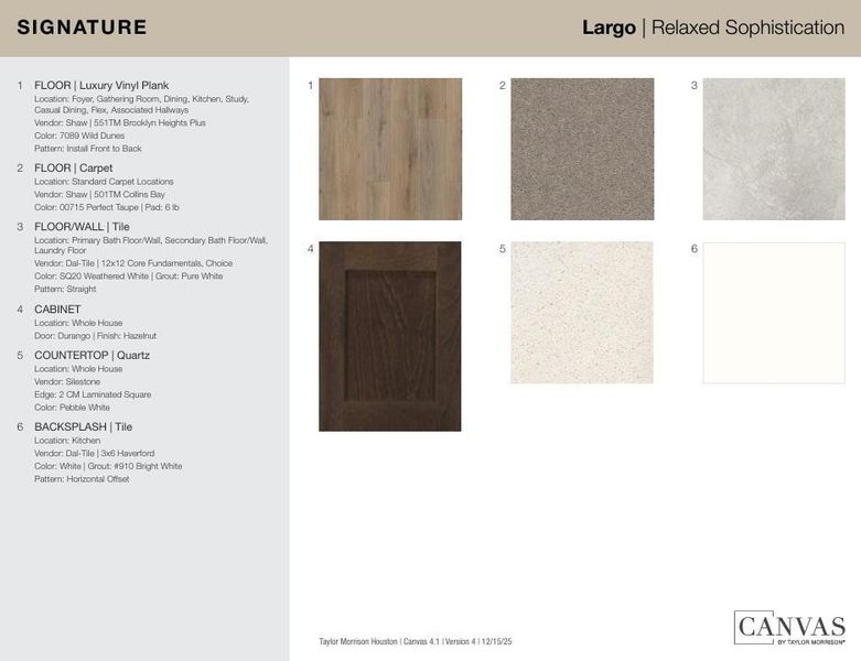 127 Gusto Cove design selections! This home is currently under construction and selections are subject to change.