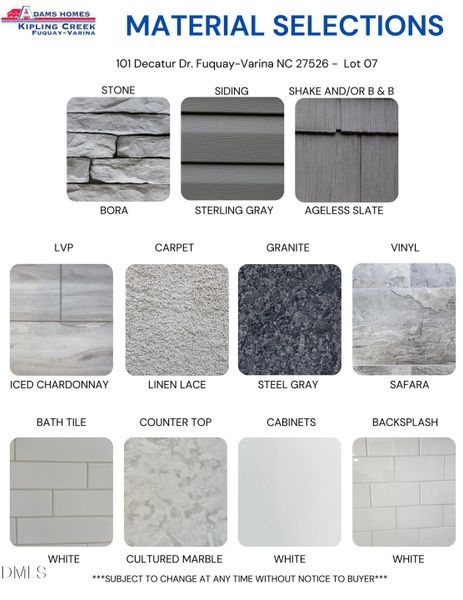 101 Decatur Dr. Fuquay-Varina NC 27526 -