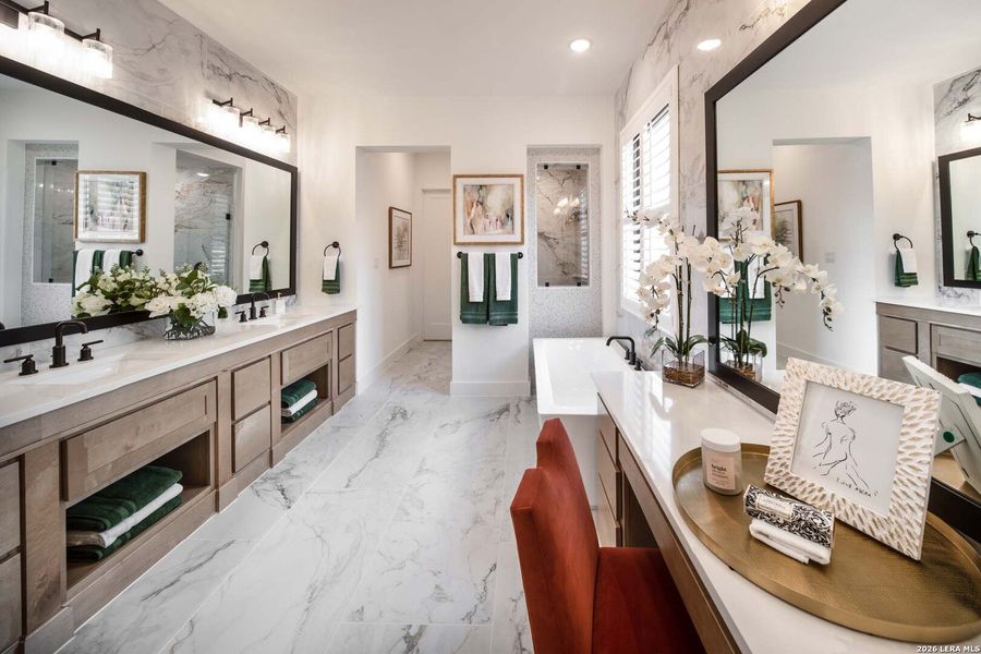 Furnished interior view inside a new home in Veramendi, New Braunfels (Image 11).