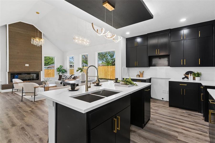 Furnished interior view inside a new home in , Dallas (Image 27).