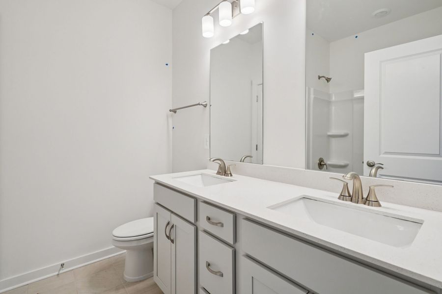 Furnished interior view inside a new home in Mansker Farms - Bronze Series, Hendersonville (Image 6).