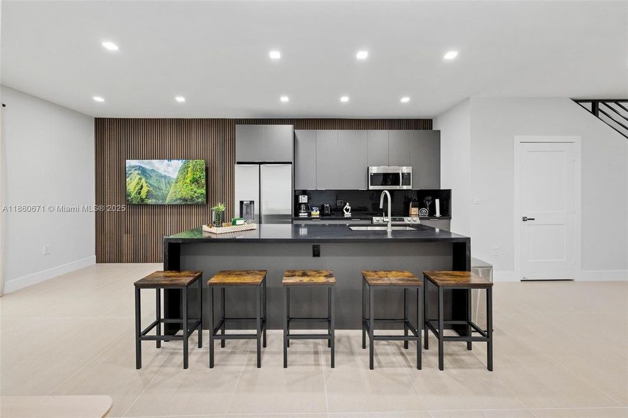 Furnished interior view inside a new home in , Miami (Image 21). Furnished interior view inside a new home in , Miami (Image 21).