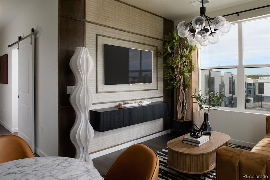 Furnished interior view inside a new home in , Denver (Image 2). Furnished interior view inside a new home in , Denver (Image 2).