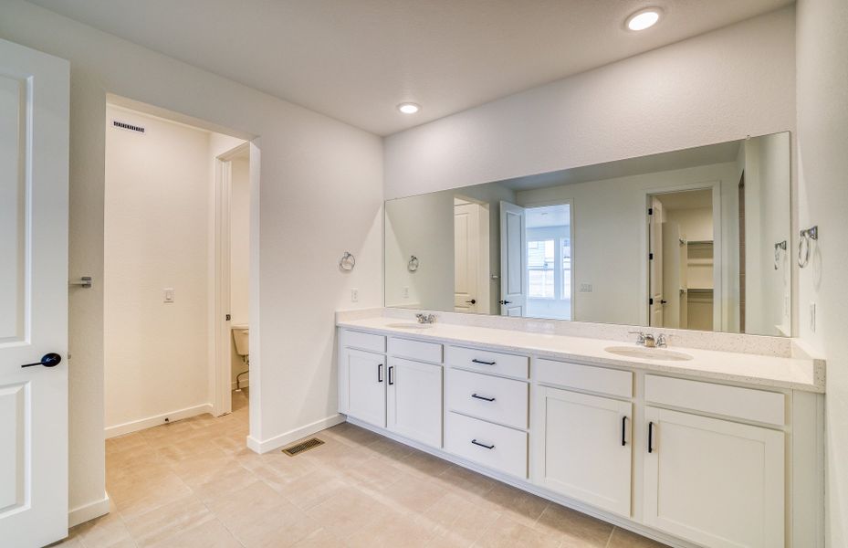 Spacious Owner's Bath with walk-in shower