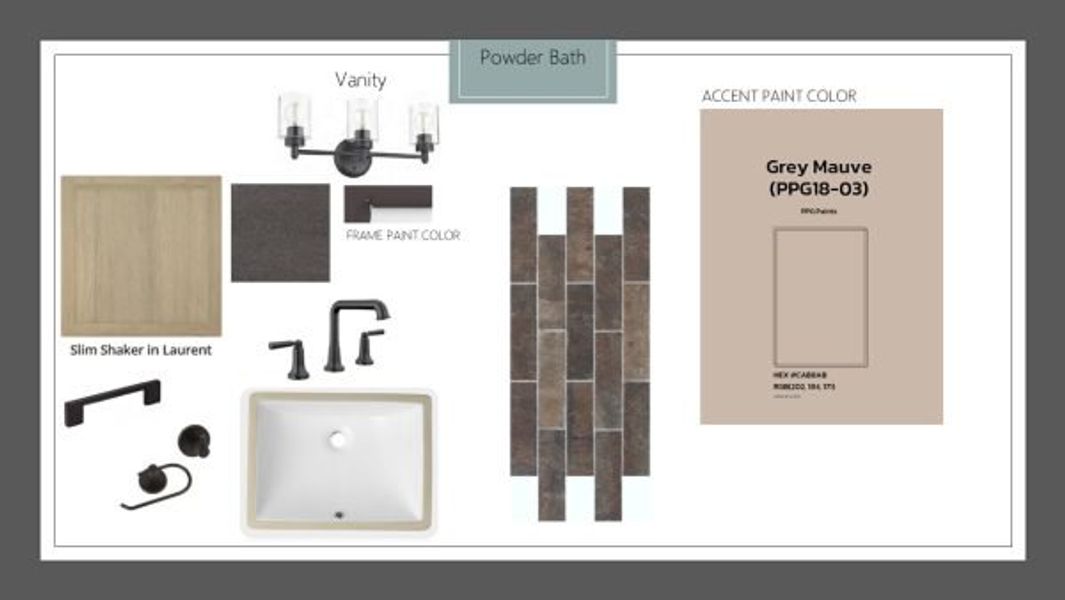 Sample of building materials used in homes in Rio Vista at Kelly Ranch, Aledo (Image 28).