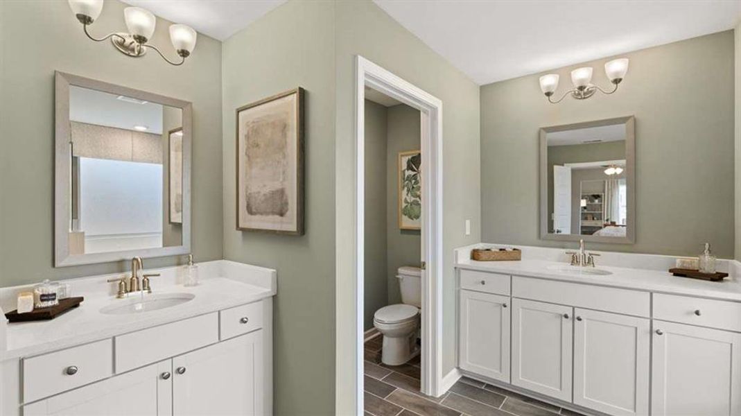 Furnished interior view inside a new home in Heritage Pointe, Senoia (Image 39).