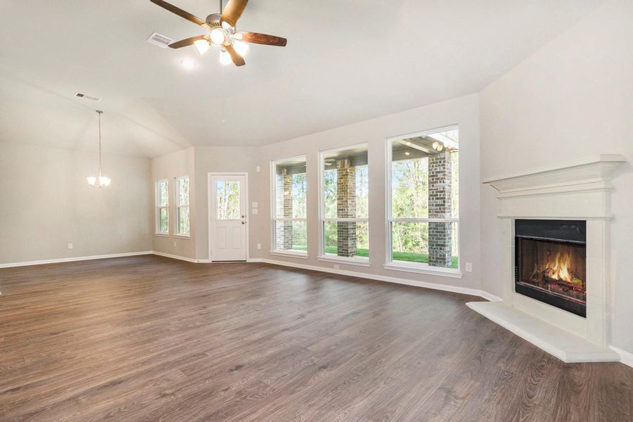 Gorgeous Brand New 1 Story. 9594 Moss Rose will be ready soon! Photos are a representation of the 'Seabury' floor plan. Colors and Selections may vary.  Call Today to Tour this home!