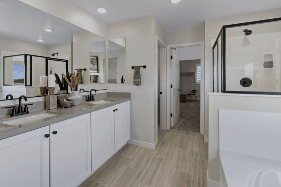 Primary Bathroom | Monument | El Cidro - Valley Series | Goodyear, AZ | Landsea Homes