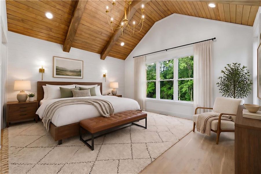 Furnished interior view inside a new home in , Canton (Image 8).
