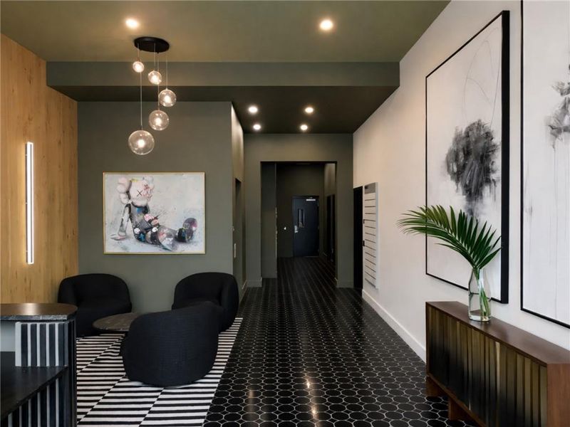 Furnished interior view inside a new home in , Atlanta (Image 10).