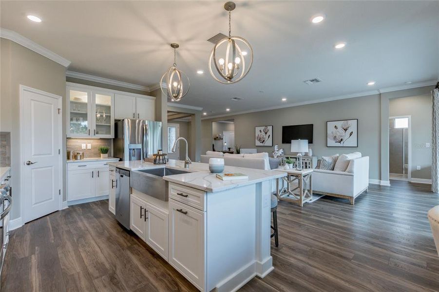 Furnished interior view inside a new home in , Tarpon Springs (Image 26).