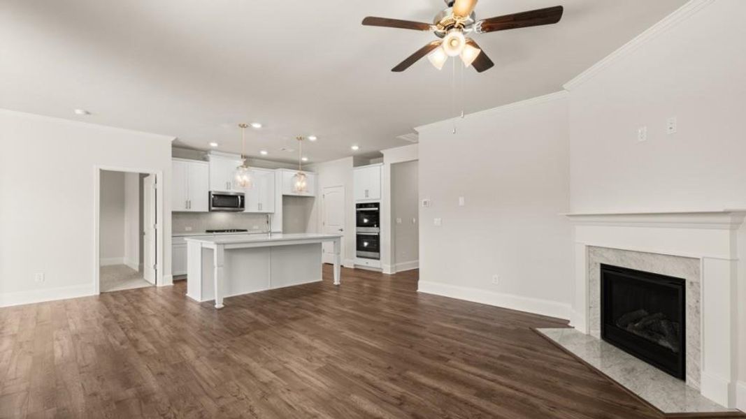 Spacious, unfurnished interior of a new home in Hamptons at Riverwood North, Dallas (Image 18).