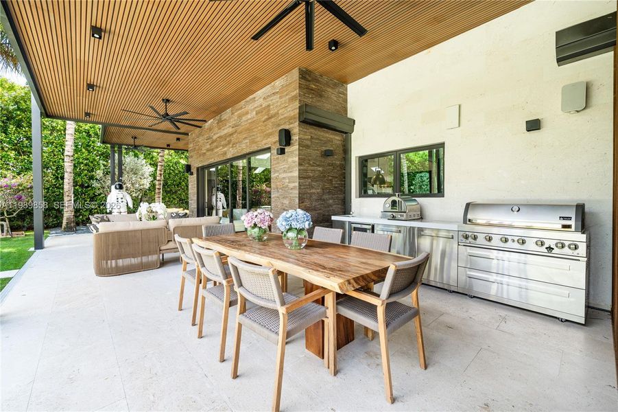 Exterior details and patio area of a home in , Miami (Image 23). Exterior details and patio area of a home in , Miami (Image 23).