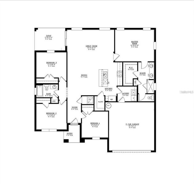 2D floor plan layout of this home in , Sanford, FL (Image 5).