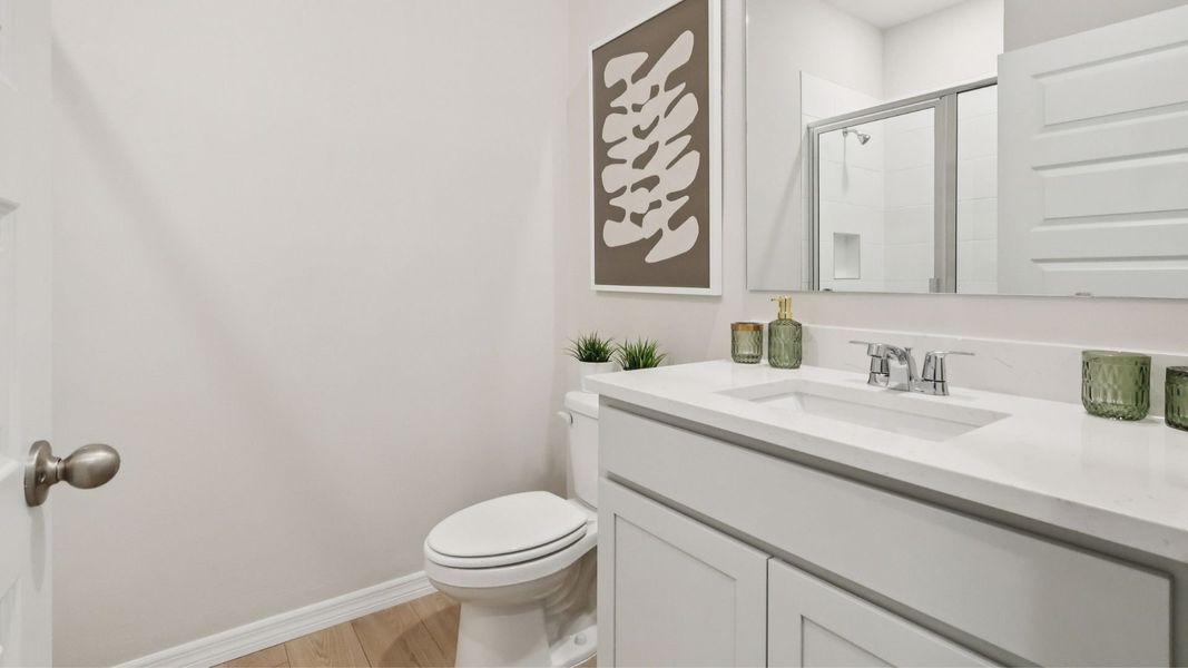 Representative furnished interior of a home built from the Robinson by D.R. Horton in Harmony West, St. Cloud (Image 18).