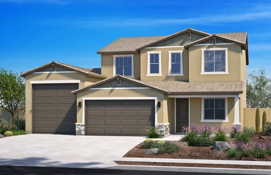 Representative exterior photo of a completed home built from the 2686 by Homes by Towne in Laveen Vistas II, Laveen, AZ (Image 5).