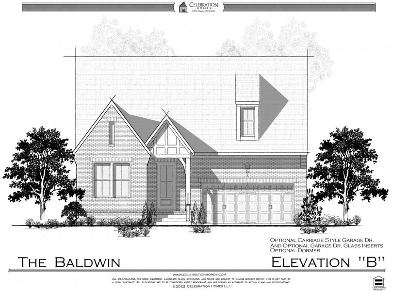 Representative rendering of the exterior for the Baldwin by Celebration Homes (Image 24).