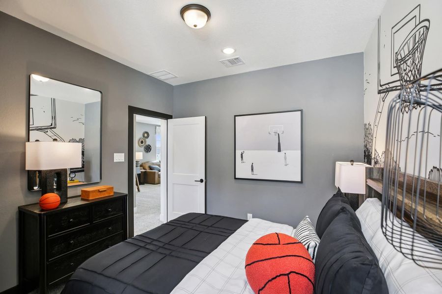 Furnished interior view inside a new home in Bridgeland, Cypress (Image 34).