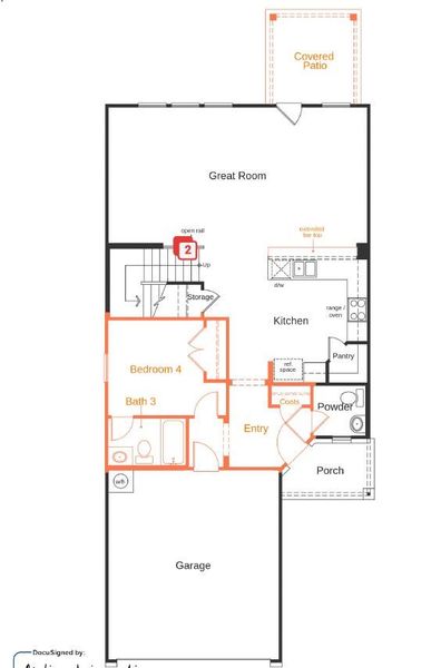 2D floor plan layout of this home in Salerno - Heritage Collection, Round Rock, TX (Image 5). 2D floor plan layout of this home in Salerno - Heritage Collection, Round Rock, TX (Image 5).