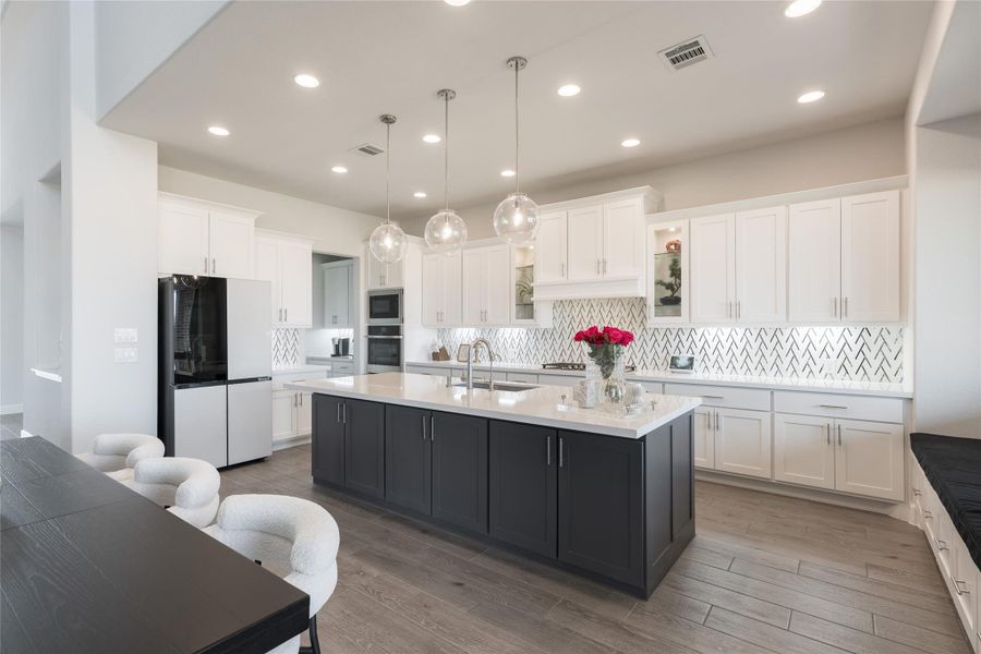 Furnished interior view inside a new home in Elyson 65', Katy (Image 15). Furnished interior view inside a new home in Elyson 65', Katy (Image 15).