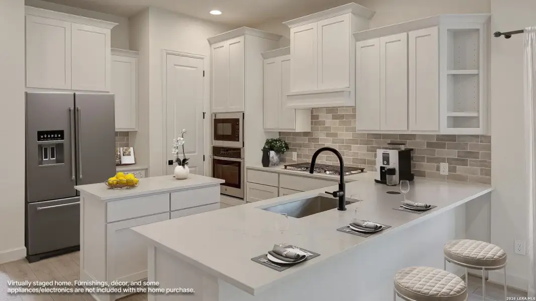 Furnished interior view inside a new home in Ladera, San Antonio (Image 12).