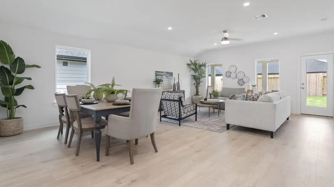 Furnished interior view inside a new home in Tamarron, Fulshear (Image 4).