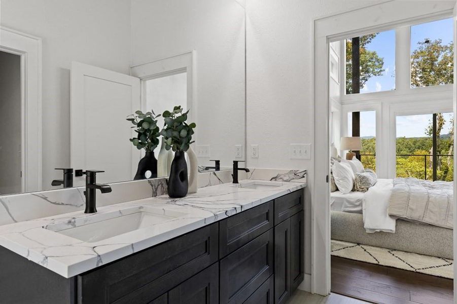 Furnished interior view inside a new home in , Mineral Bluff (Image 26).