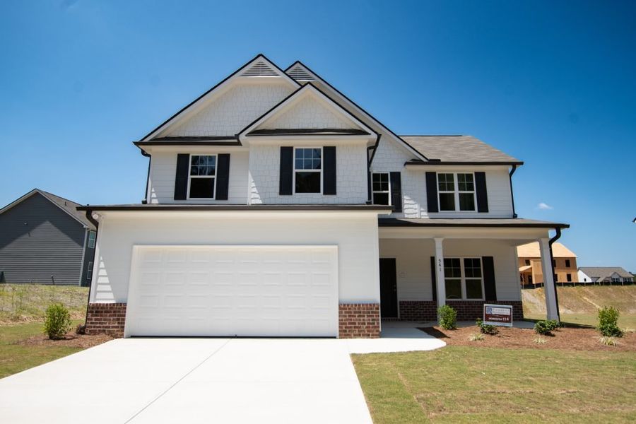 Representative exterior photo of a completed home built from the Fairfax by Piedmont Residential in Falls Creek, Flowery Branch, GA (Image 16).