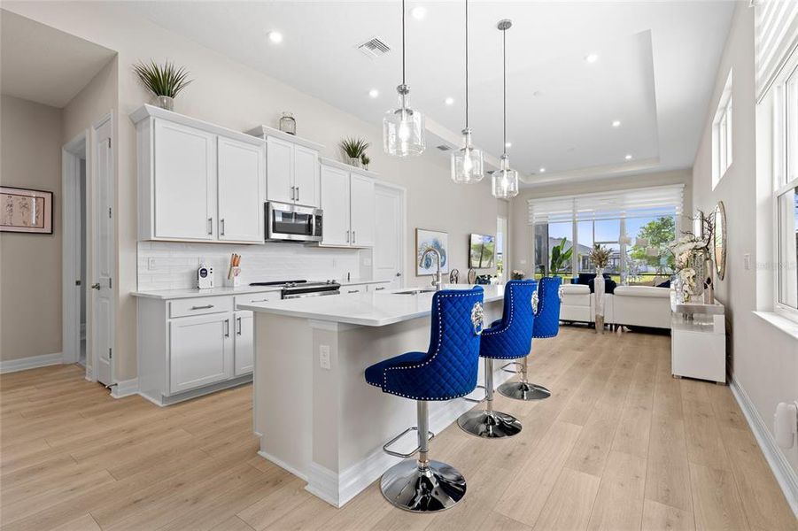 Furnished interior view inside a new home in The Reserve at Victoria, Deland (Image 19).