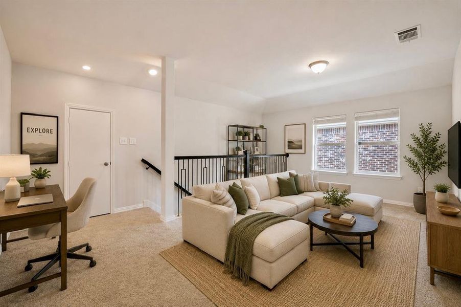 Furnished interior view inside a new home in The Villages of Hurricane Creek, Anna (Image 15).