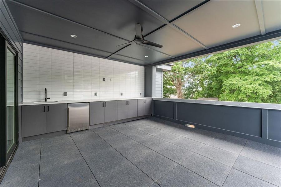 Exterior details and patio area of a home in , Atlanta (Image 3).