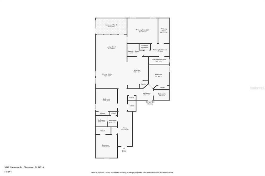 2D floor plan layout of this home in Wellness Ridge, Clermont, FL (Image 5). 2D floor plan layout of this home in Wellness Ridge, Clermont, FL (Image 5).