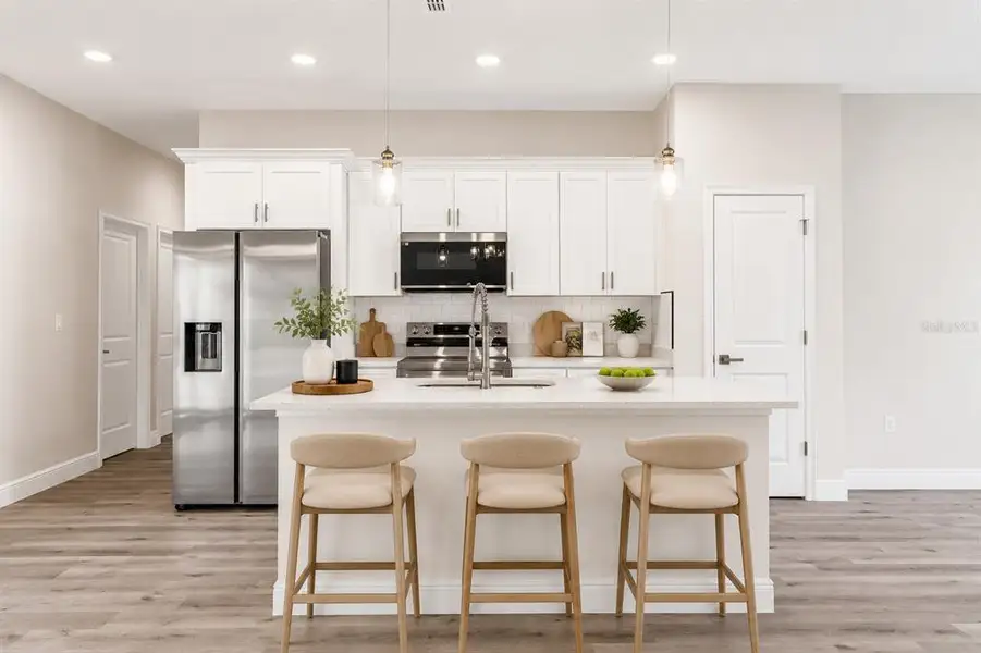 Furnished interior view inside a new home in , Citrus Springs (Image 36).
