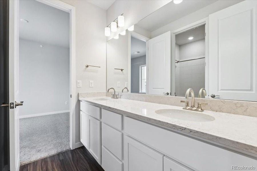 Furnished interior view inside a new home in Prestige Collection at Parkdale Commons, Lafayette (Image 11).