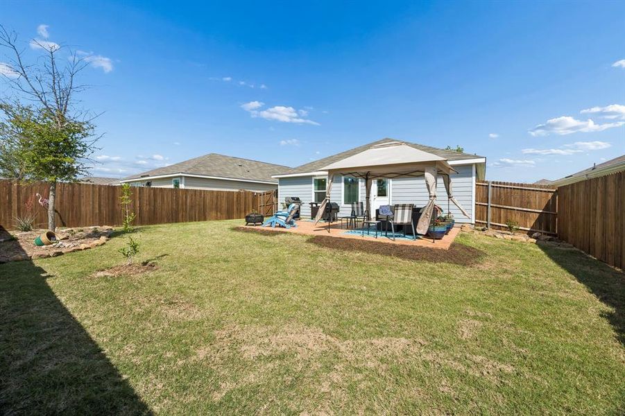 Exterior details and patio area of a home in , McKinney (Image 3). Exterior details and patio area of a home in , McKinney (Image 3).
