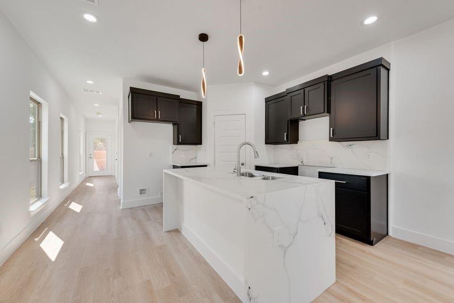 Furnished interior view inside a new home in , Dallas (Image 8).