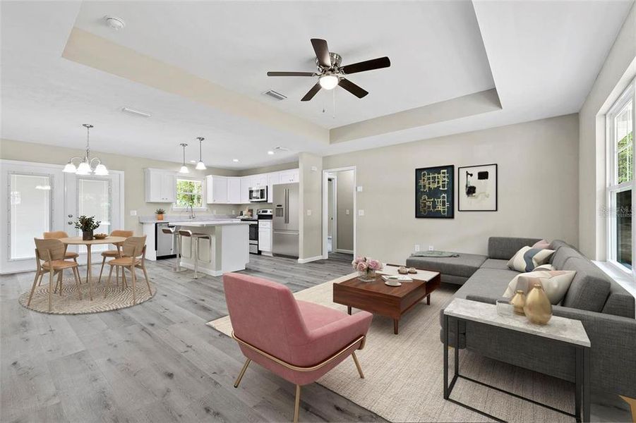 Furnished interior view inside a new home in , Trenton (Image 11).