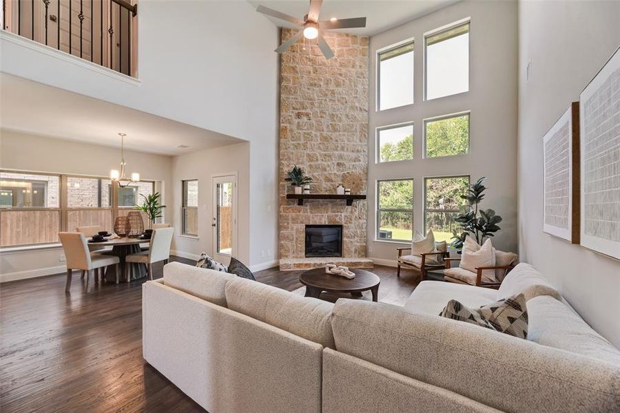 Furnished interior view inside a new home in Mercer Meadows, Royse City (Image 24).