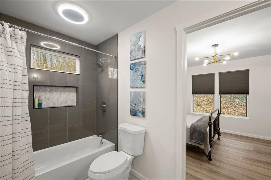 Furnished interior view inside a new home in , Dahlonega (Image 29).