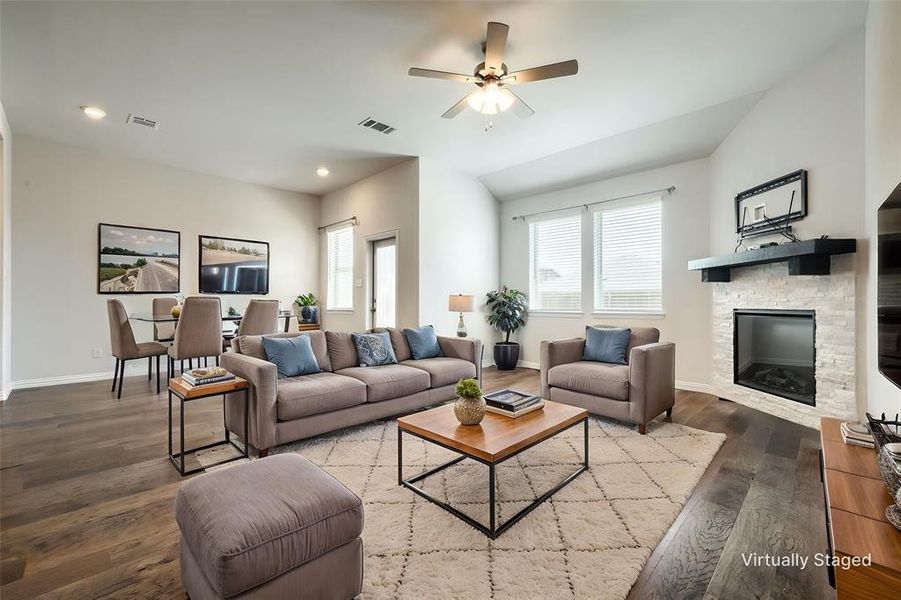 Furnished interior view inside a new home in , Crandall (Image 13).