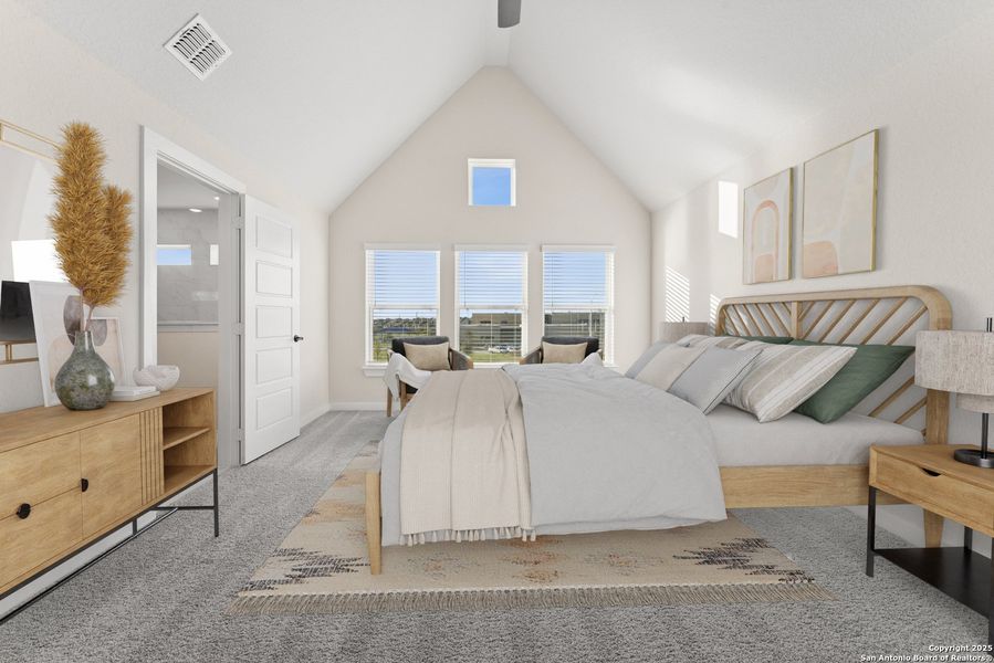 Furnished interior view inside a new home in Mayfair - Select Garden Series, New Braunfels (Image 12).