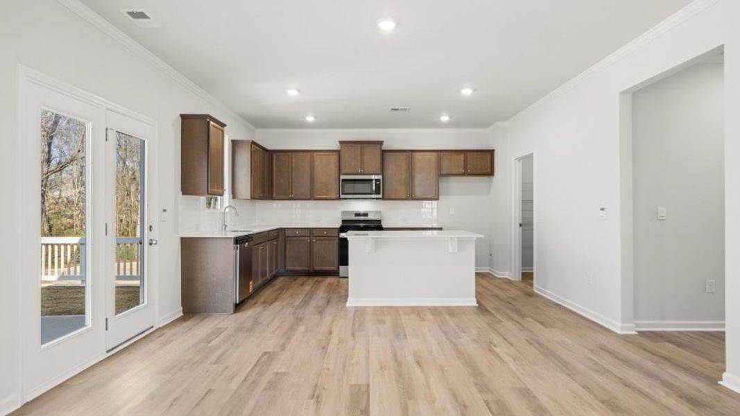 Furnished interior view inside a new home in Liberty Crossing, Braselton (Image 7).
