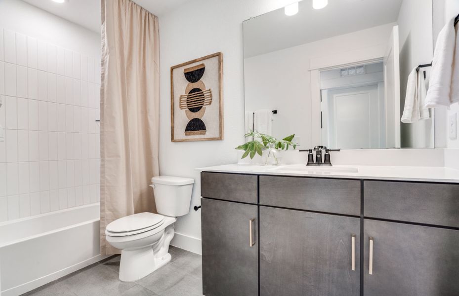 Representative furnished interior of a home built from the Sienna by Pulte Homes in Crosswinds, Kyle (Image 7). Representative furnished interior of a home built from the Sienna by Pulte Homes in Crosswinds, Kyle (Image 7).