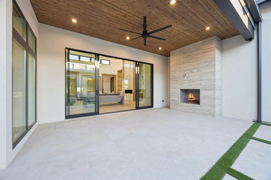 Exterior details and patio area of a home in , Southlake (Image 4). Exterior details and patio area of a home in , Southlake (Image 4).