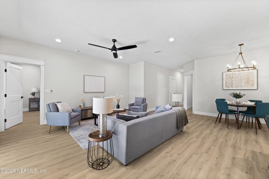 Furnished interior view inside a new home in , Jacksonville (Image 28).